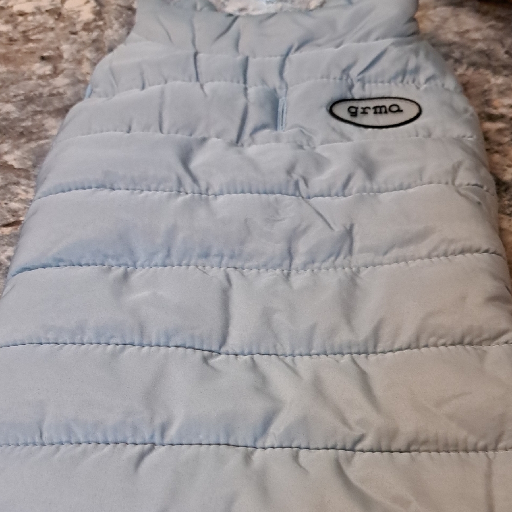 Nwt Light Blue Dog Puffer Vest